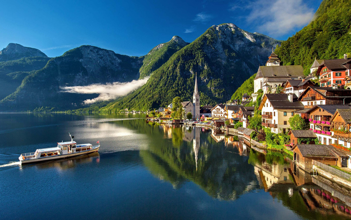 Phong cảnh tuyệt đẹp của l&agrave;ng cổ Hallstatt