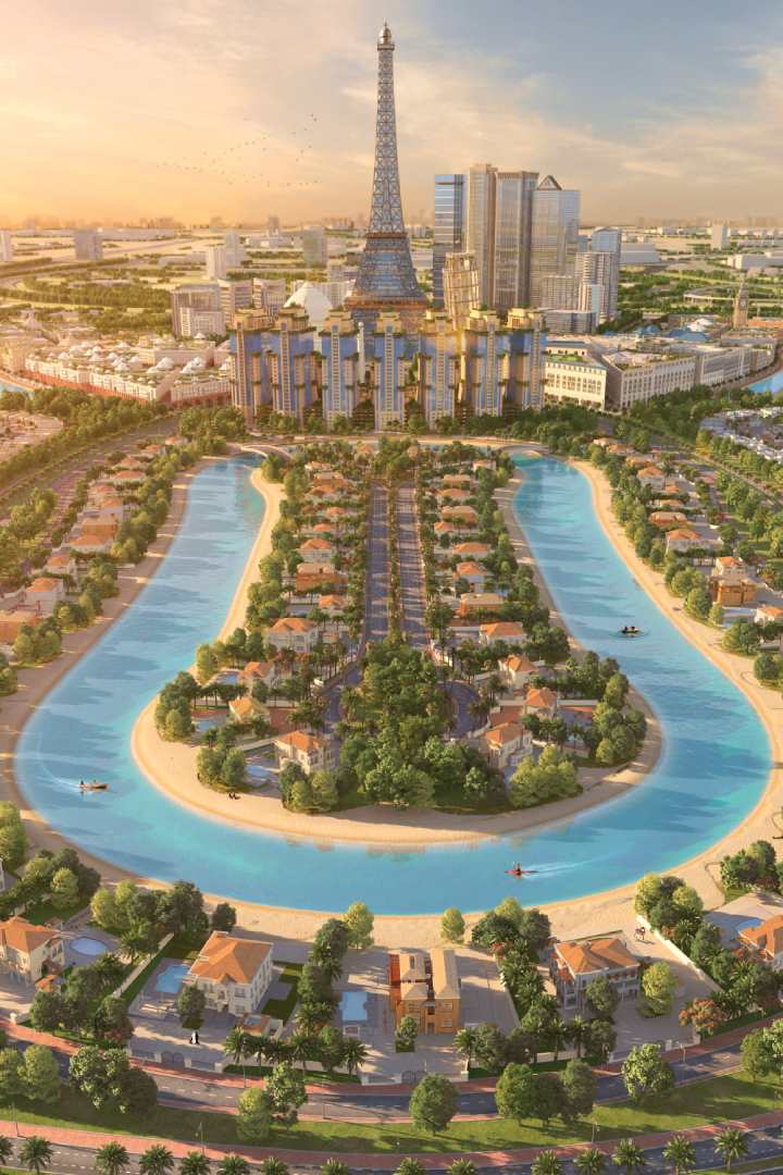 Khung cảnh xung quanh th&aacute;p Eiffel