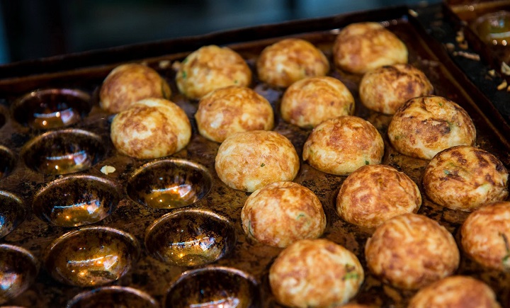 M&oacute;n b&aacute;nh Takoyaki tại quầy Takoyaki Wanaka&nbsp;