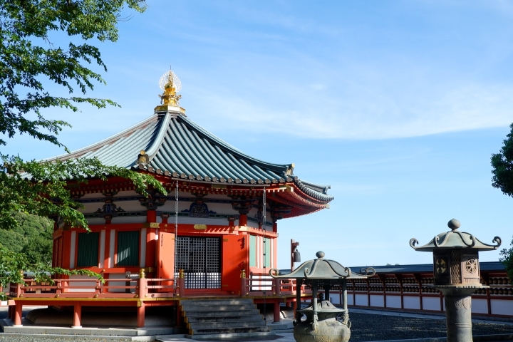 Góc xanh của ngôi chùa