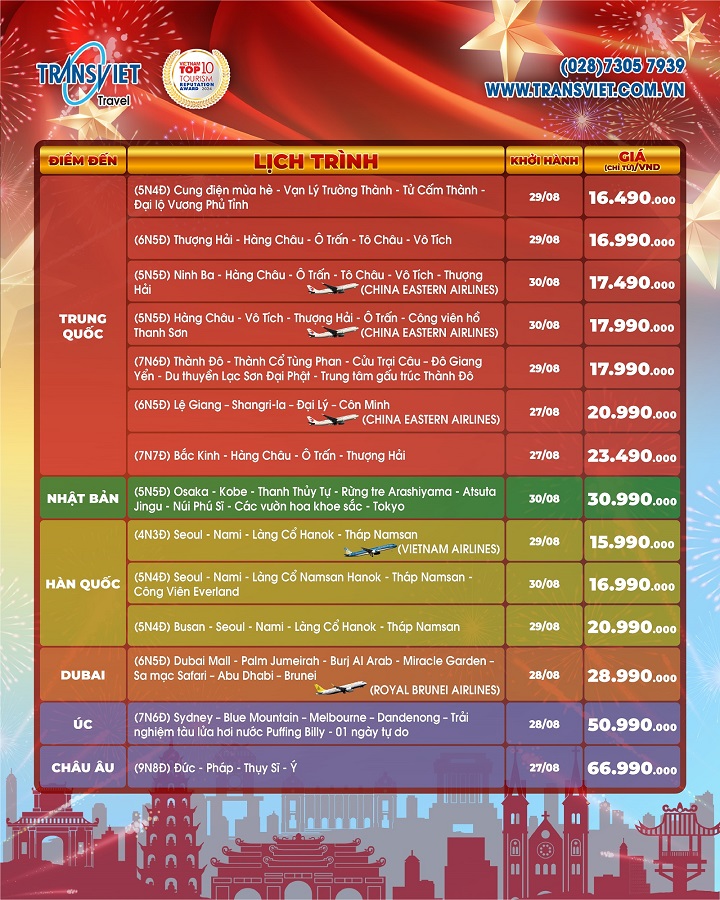 Đặt sớm tour lễ để c&oacute; gi&aacute; tốt ngay h&ocirc;m nay 