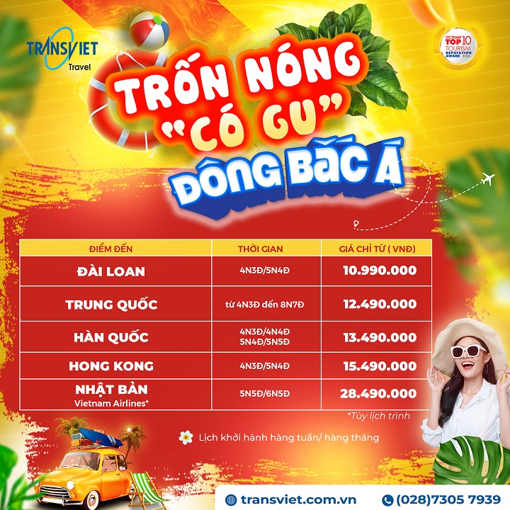 Đ&ocirc;ng Bắc &Aacute; &ndash; Sắc m&agrave;u m&ugrave;a h&egrave; rực rỡ