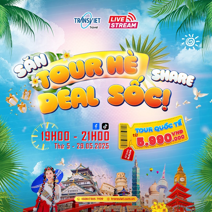 Livestream đặc biệt dịp Quốc tế Thiếu nhi: "Săn tour h&egrave; - Share deal sốc"