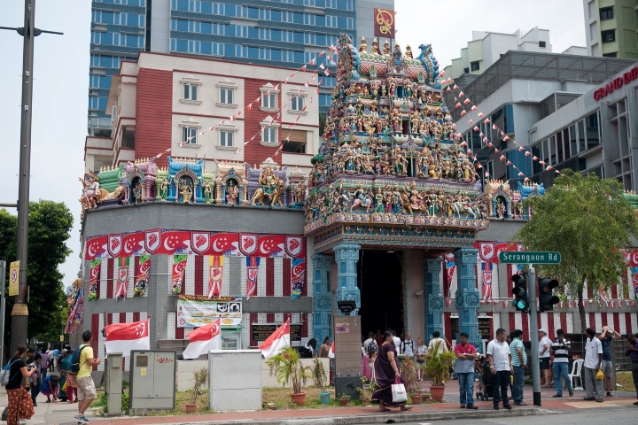 Kiến tr&uacute;c độc đ&aacute;o của đền Sri Veeramakaliamman