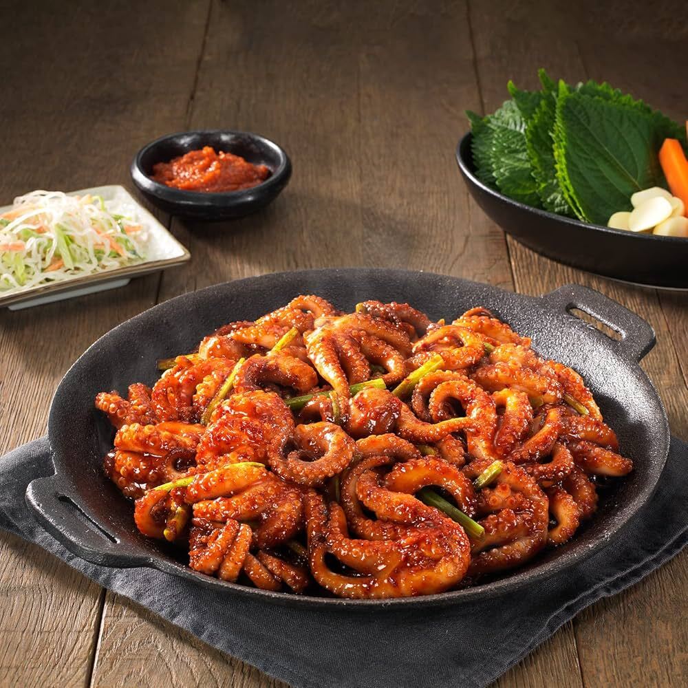 Bạch tuộc xào cay – món ngon đặc trưng của Incheon với vị cay nồng, đậm đà