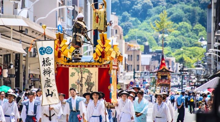 Lễ hội Gion Matskuri nổi tiếng diễn ra vào mùa hè tháng 7 tại Kyoto
