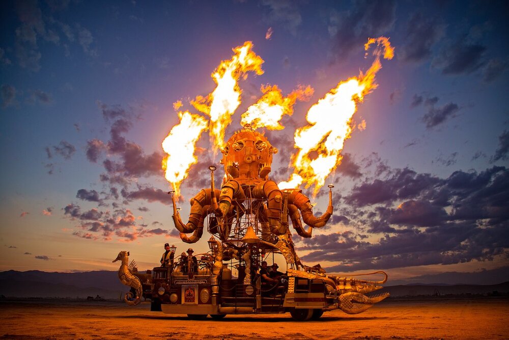 Một hoạt động trong lễ hội Burning Man