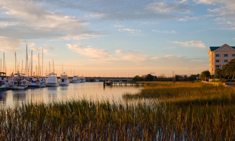 Thành phố cảng Charleston càng trở nên nên thơ vào mùa thu