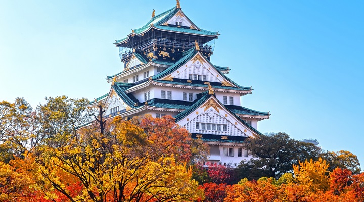 Cảnh sắc m&ugrave;a thu Quatangf168 tải ứng dụng được điểm t&ocirc; bởi l&aacute; phong đỏ, cam, v&agrave;ng