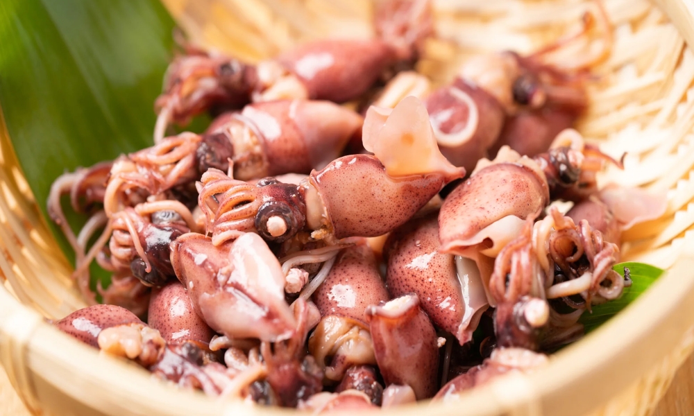 Bạn chỉ c&oacute; thể thưởng thức mực đom đ&oacute;m v&agrave;o m&ugrave;a xu&acirc;n