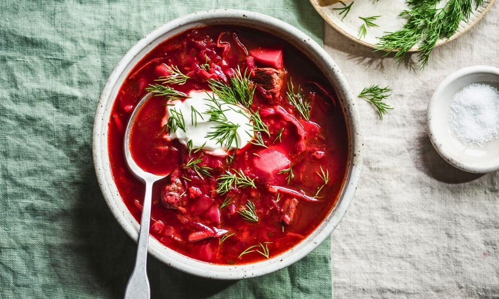 Súp Borscht thơm nức với hương vị khó quên