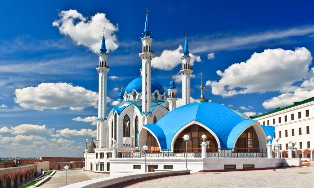 Nhà thờ Hồi giáo Kul Sharif (Kul Sharif Mosque) - một trong những biểu tượng kiến trúc nổi bật của thành phố Kaza