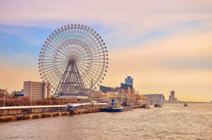 V&ograve;ng đu quay khổng lồ Tempozan - Điểm ngắm cảnh tuyệt đẹp ở Osaka