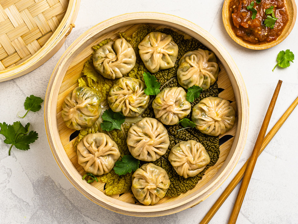 Momos là bánh bao có nhân đa dạng, phù hợp với khẩu vị nhiều người