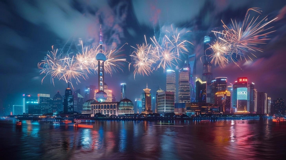 Đ&ecirc;m countdown b&ugrave;ng nổ với &aacute;nh s&aacute;ng v&agrave; ph&aacute;o hoa - khoảnh khắc ch&agrave;o năm mới giữa l&ograve;ng đ&ocirc; thị hiện đại