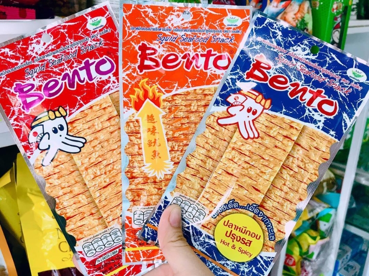 M&oacute;n ăn vặt &ldquo;quốc d&acirc;n&rdquo; của Th&aacute;i Lan - mực Bento