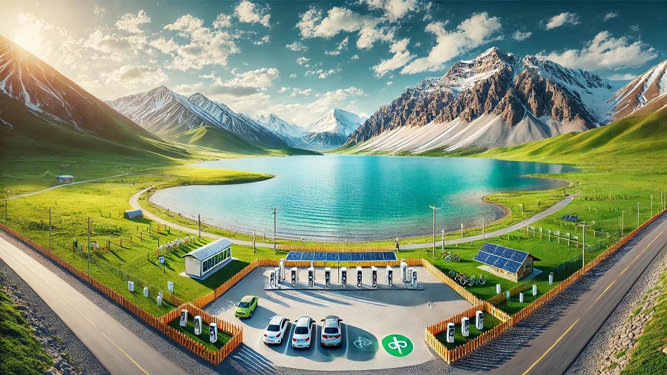 To&agrave;n cảnh hồ Sayram