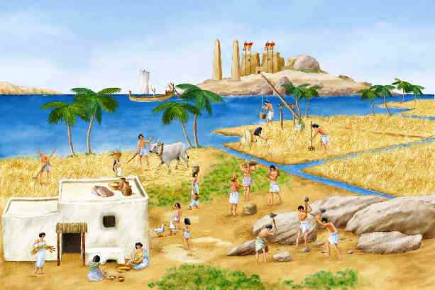 Nền văn minh ngày càng phát triển tại xã hội Ai Cập lúc bấy giờ